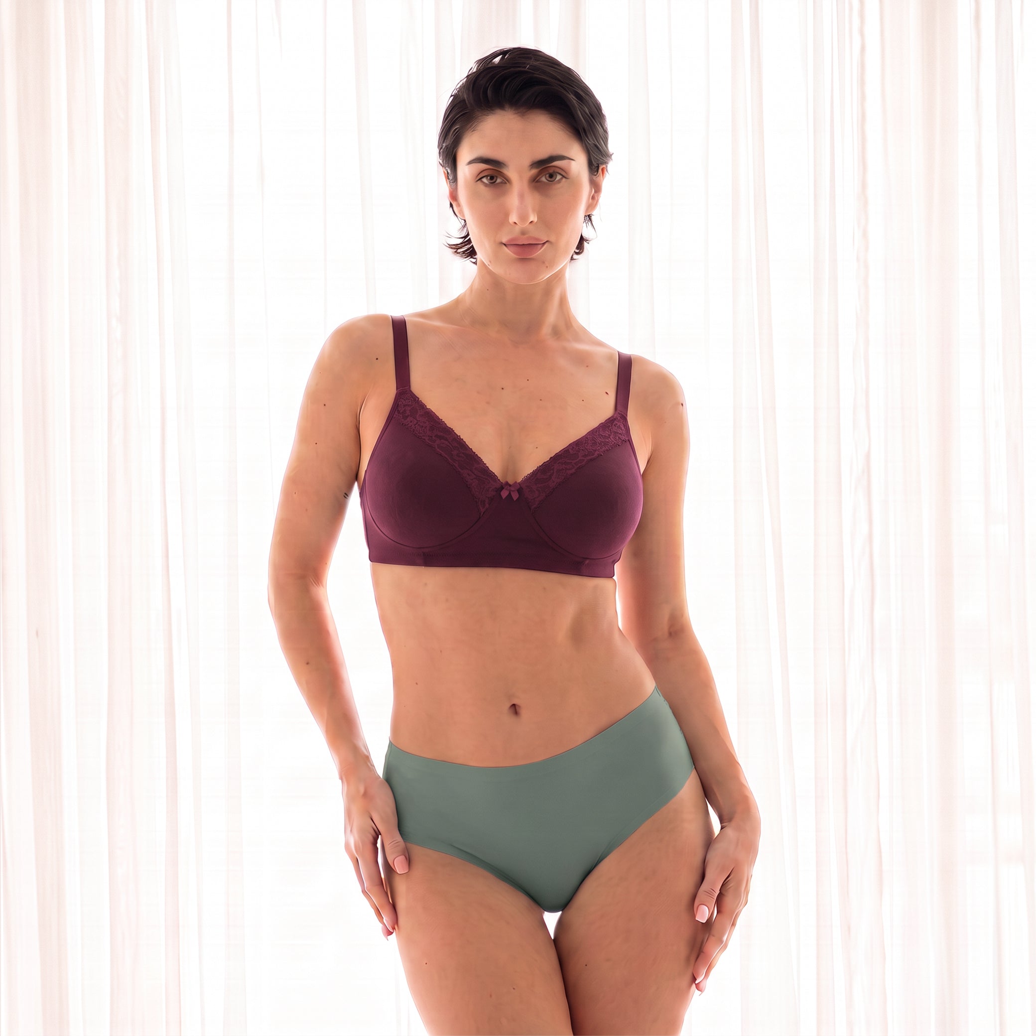 Munns & Mars Womens Seamless Bonded Hipster Panty - Pack of 7