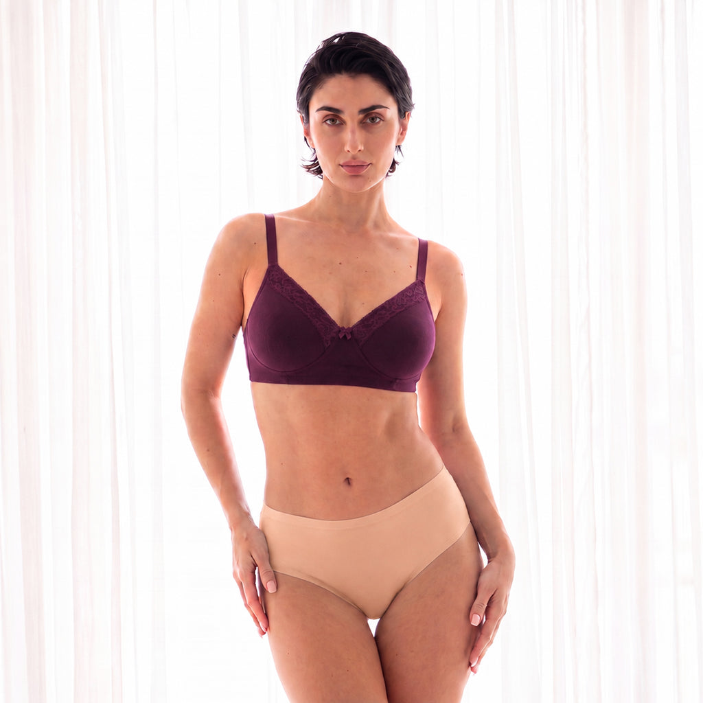 Munns & Mars Womens Seamless Bonded Hipster Panty