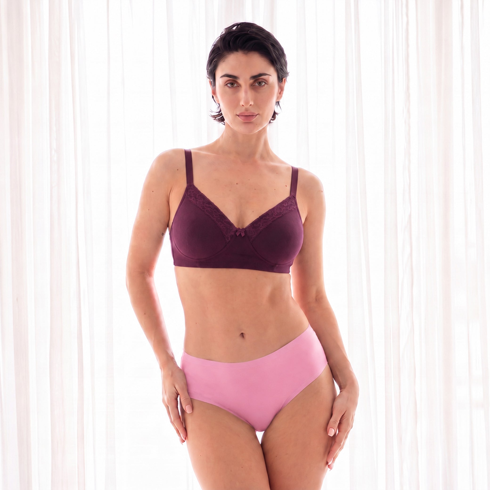 Munns & Mars Womens Seamless Bonded Hipster Panty - Pack of 5
