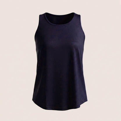 Munns & Mars Womens Activewear Boxpleated Tank Top for Women