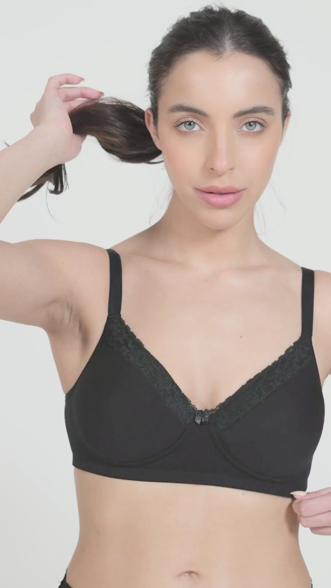 Lightly Padded T-Shirt Bra - Black