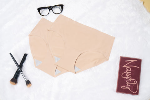 Seamless Bonded Hipster Panty - Beige & Beige