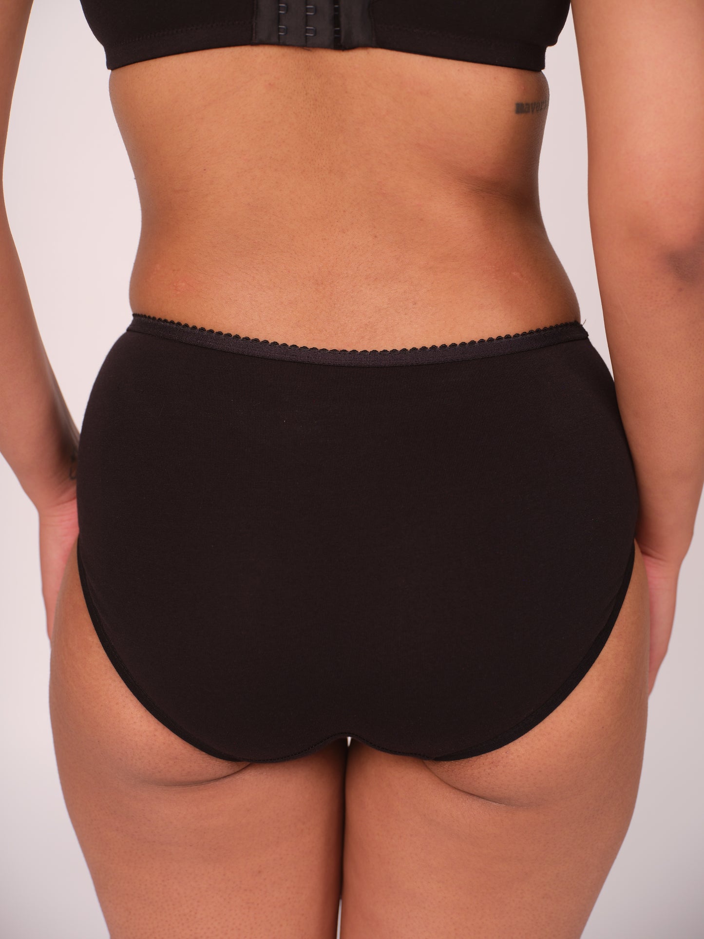 Full Coverage Hipster Panty - Black