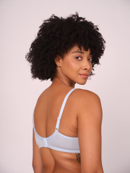 Munns & Mars Lingeries Set- T-shirt Bra & Mid Waist Hipster Panty with Outer Elastic