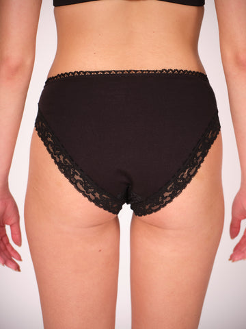 Low Waist Bikini Panty - Black