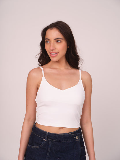 Munns & Mars Casual Tank Top - White