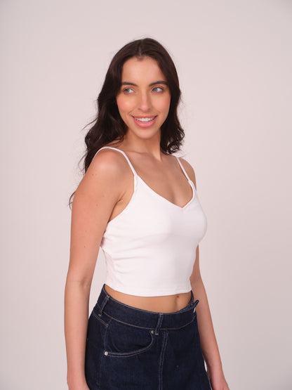 Munns & Mars Casual Tank Top - White