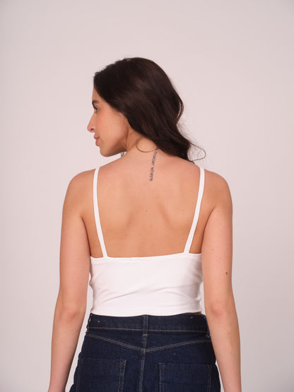 Munns & Mars Casual Tank Top - White