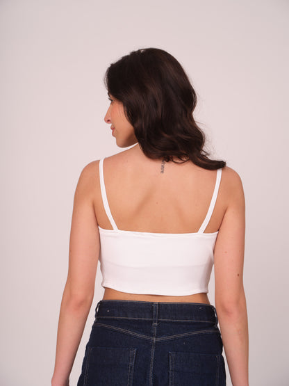 Munns & Mars Casual Tank Top - White