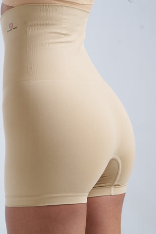 Tummy and Thigh Shorts - Beige