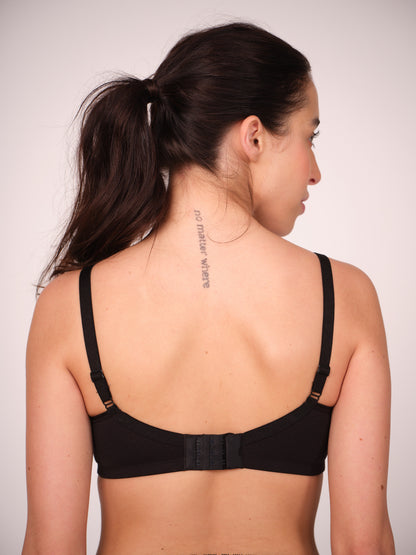 Lightly Padded Cotton T-Shirt Bra With Lace