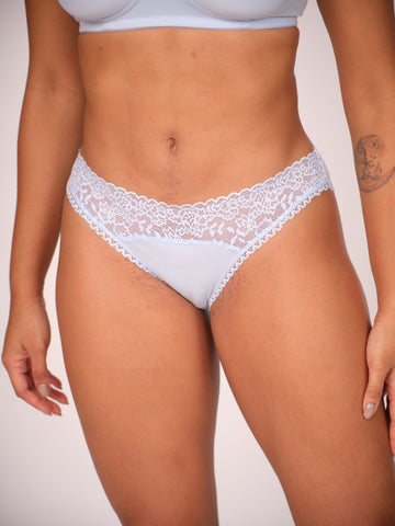 Mid Waist Bikini Panty - Sky Blue