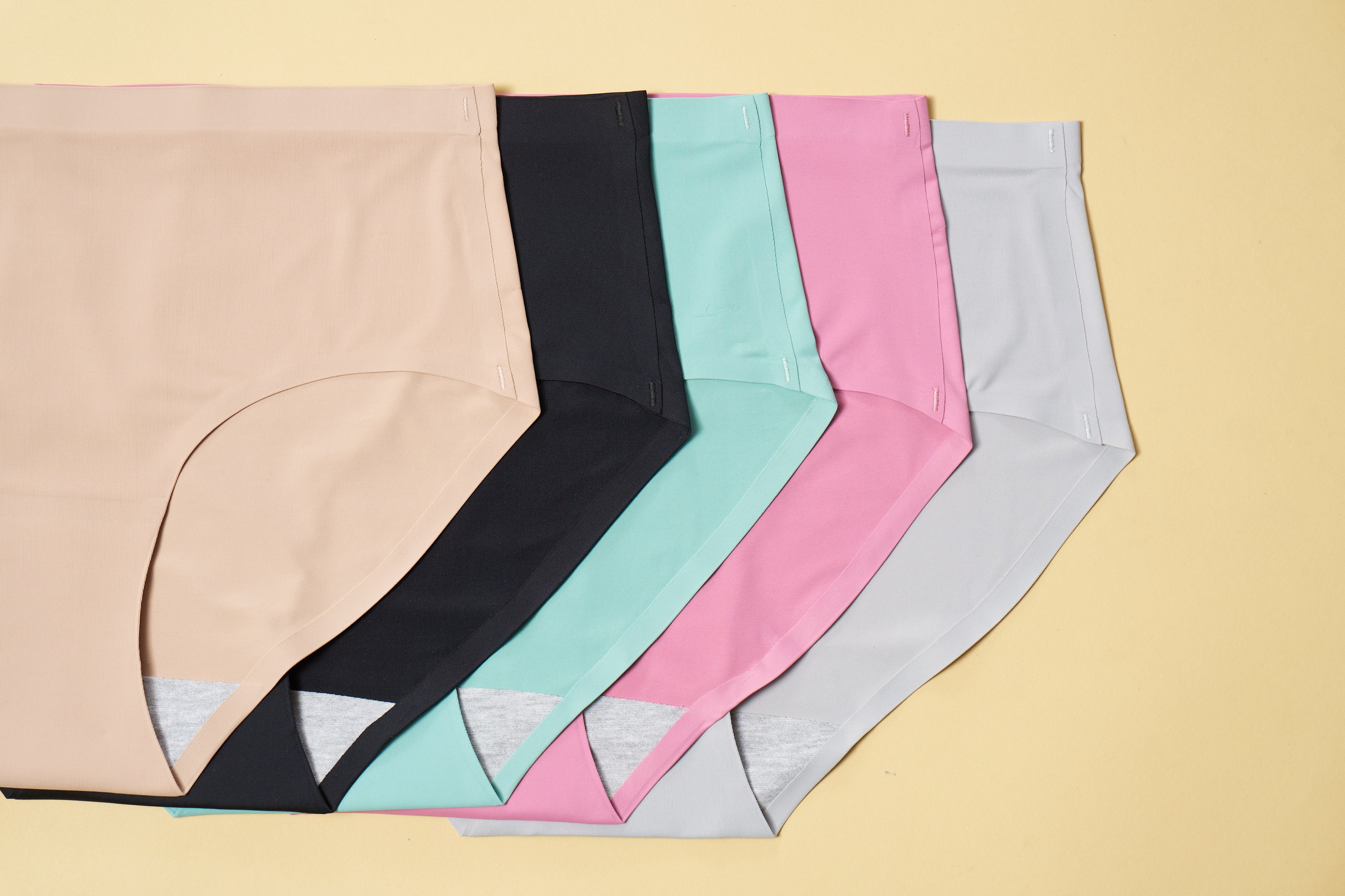 Seamless Bonded Hipster Panty - Beige, Black, Turquiose, Mauve & Grey