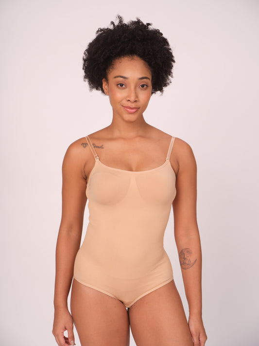 Munns & Mars Bundle Bodysuit-Beige And Tummy Tucker Panty-Beige And Tummy & Thigh Short-Beige