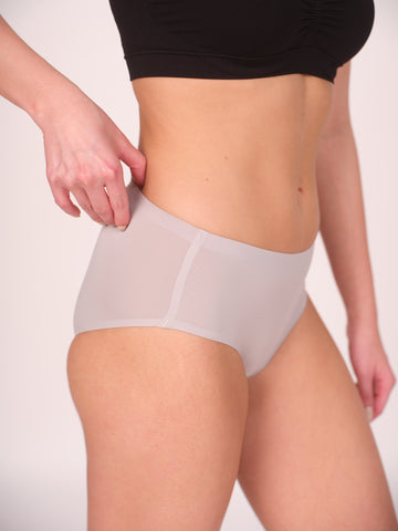 Seamless Bonded Hipster Panty - Grey