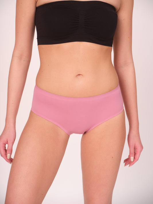 Seamless Bonded Hipster Panty - Mauve