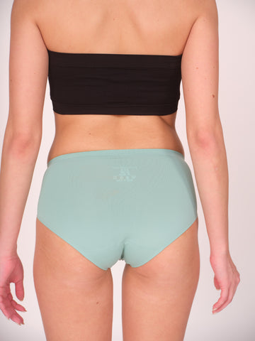 Seamless Bonded Hipster Panty - Turquoise