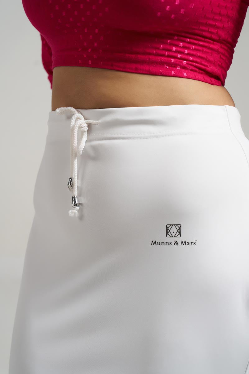 Munns & Mars Saree Shapewear Polyester Fish Cut - White