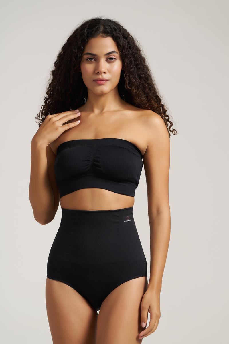 Munns & Mars Tummy Tucker Panty -  Black