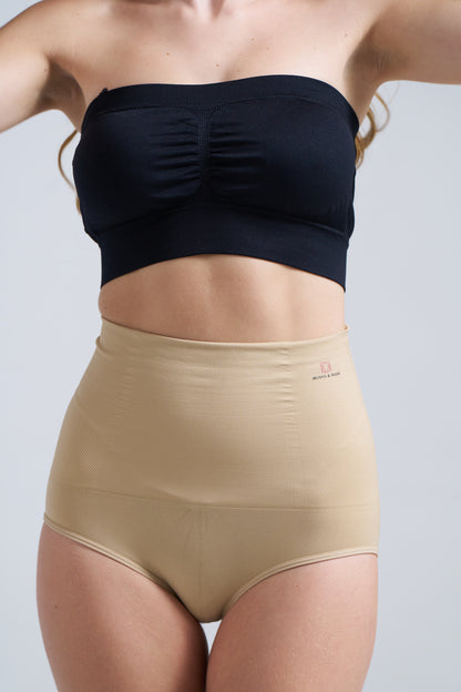 Munns & Mars Bundle Bodysuit-Beige And Tummy Tucker Panty-Beige And Tummy & Thigh Short-Beige