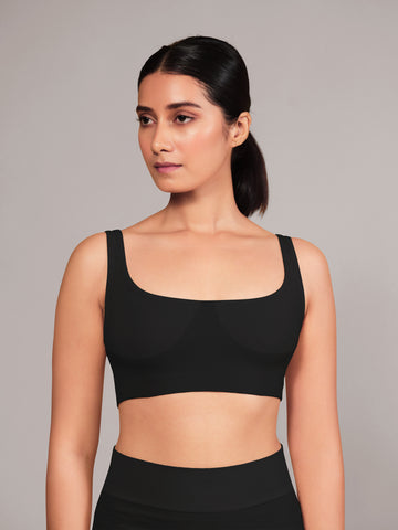 Munns & Mars Teenage Non-Padded Sports Bra - Black