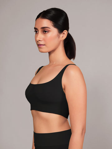 Munns & Mars Teenage Non-Padded Sports Bra - Black