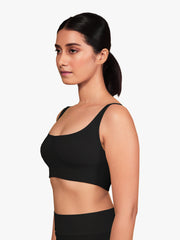 BLACK Non Padded Sports Bra