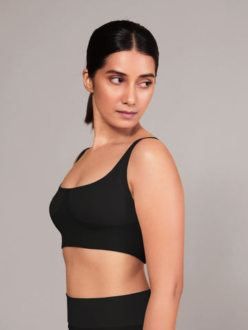Munns & Mars Teenage Non-Padded Sports Bra - Black