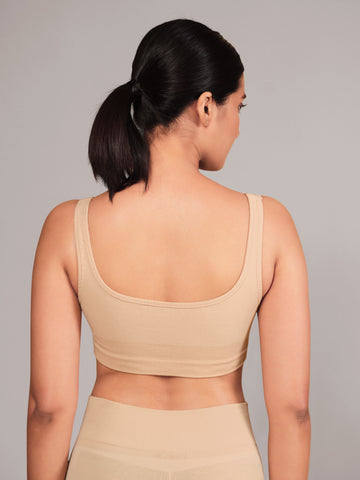 Munns & Mars Teenage Non-Padded Sports Bra - Beige