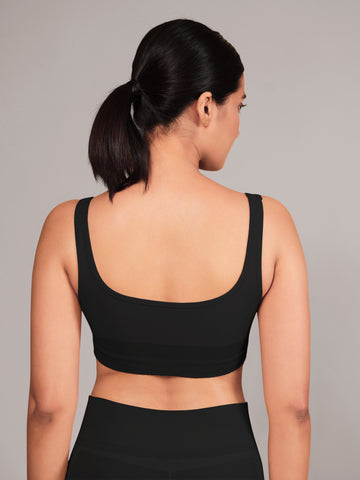 Munns & Mars Teenage Non-Padded Sports Bra - Black
