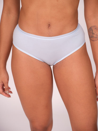 Munns & Mars Womens Cotton Mid Waist Hipster Panty Pack Of 3