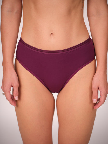 Munns & Mars Womens Cotton Mid Waist Hipster Panty Pack Of 3