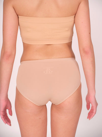 Munns & Mars Womens  Seamless Bonded Hipster Panty