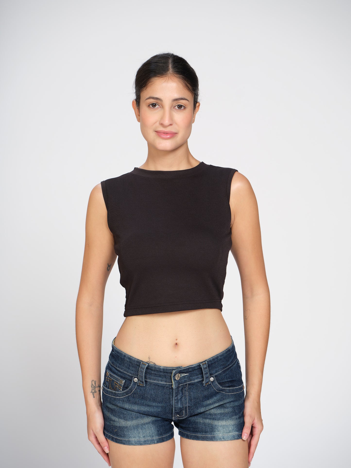 Munns & Mars Womens Casual Wear High Neck Active Tank Top