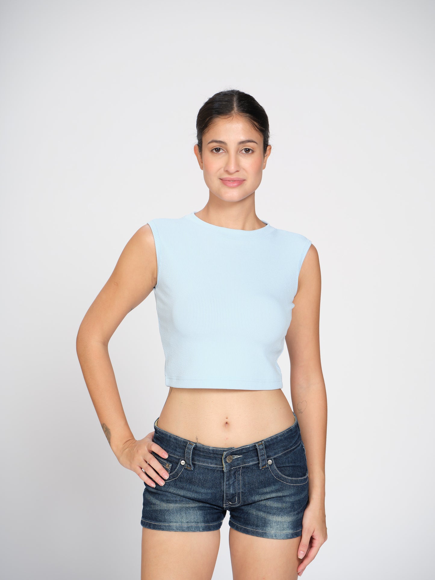 Munns & Mars Womens Casual Wear High Neck Active Tank Top