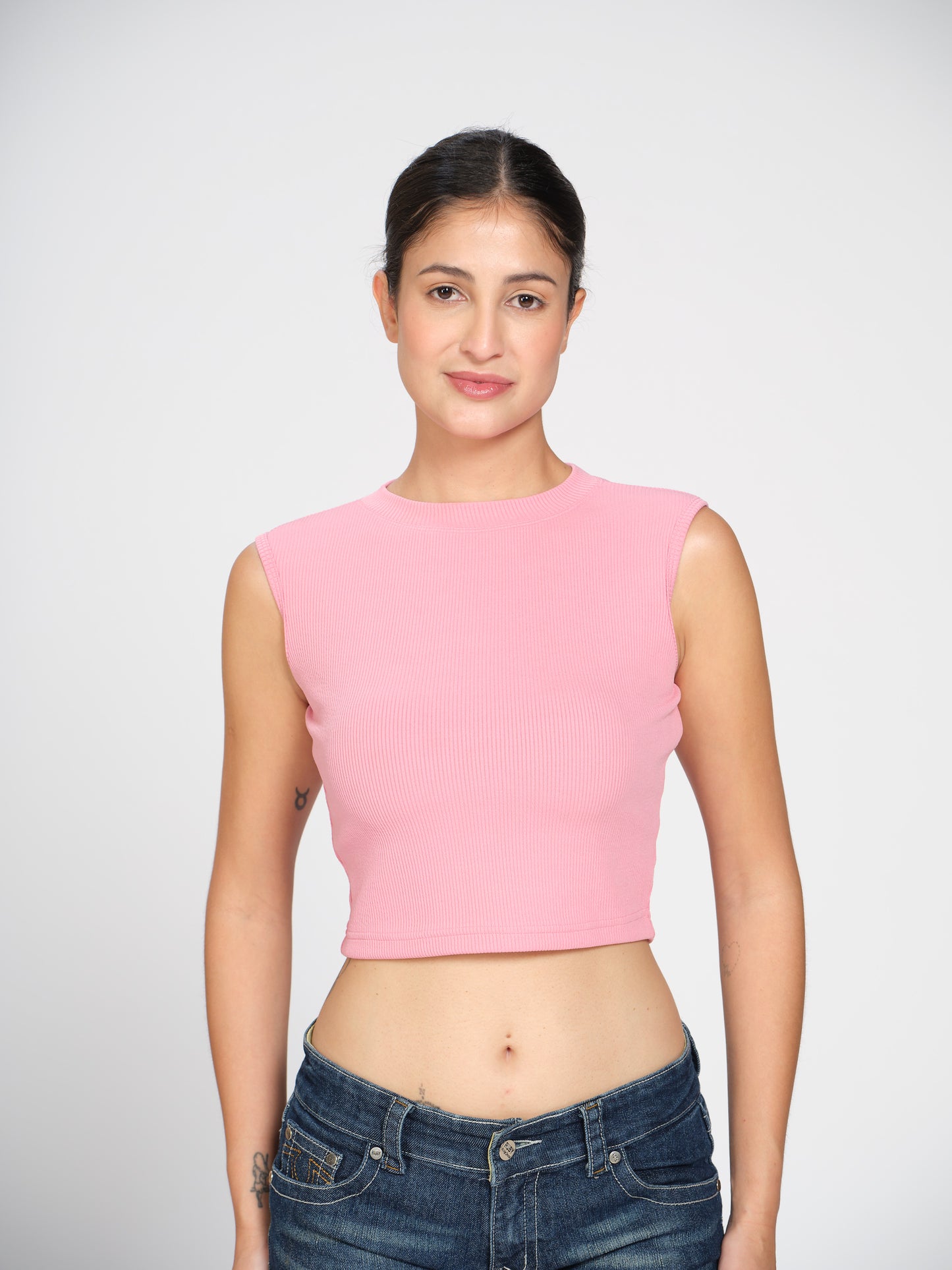 Munns & Mars Womens Casual Wear High Neck Active Tank Top