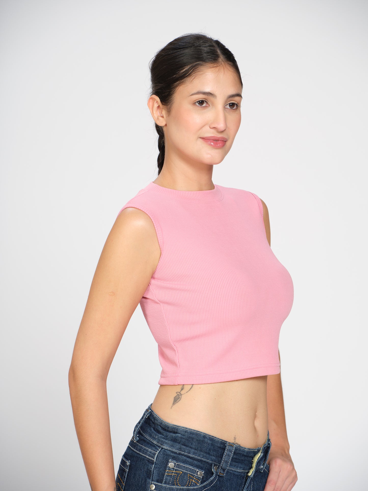 Munns & Mars Womens Casual Wear High Neck Active Tank Top