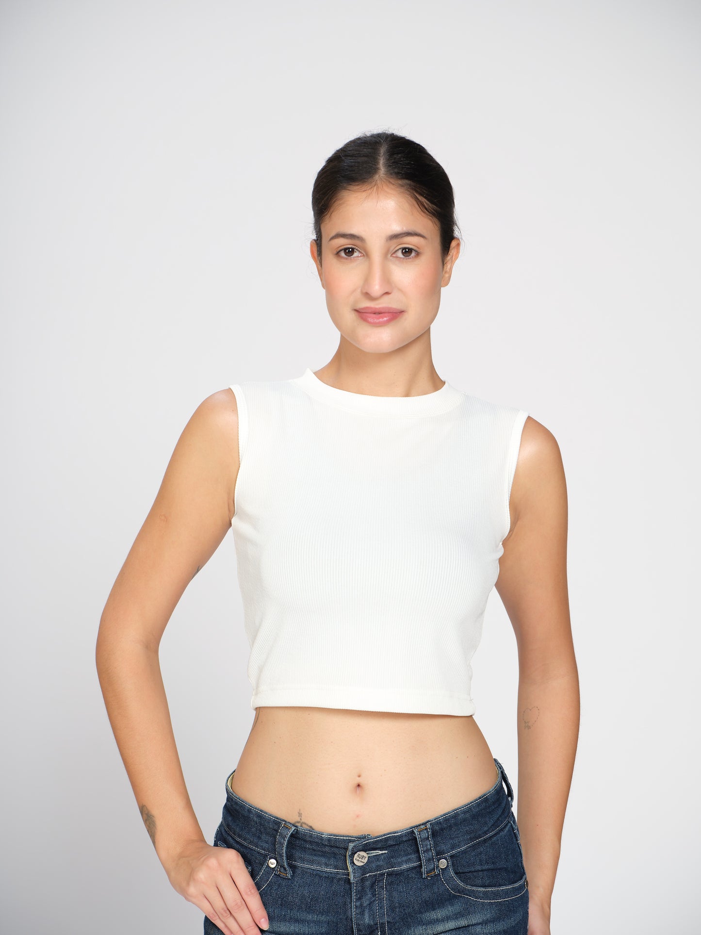 Munns & Mars Womens Casual Wear High Neck Active Tank Top