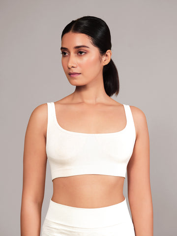 Munns & Mars Teenage Non-Padded Sports Bra - White