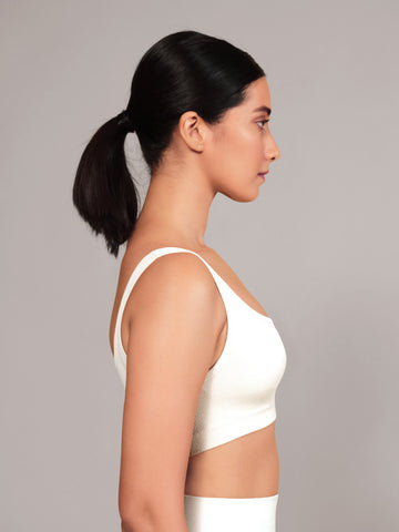Munns & Mars Teenage Non-Padded Sports Bra - White
