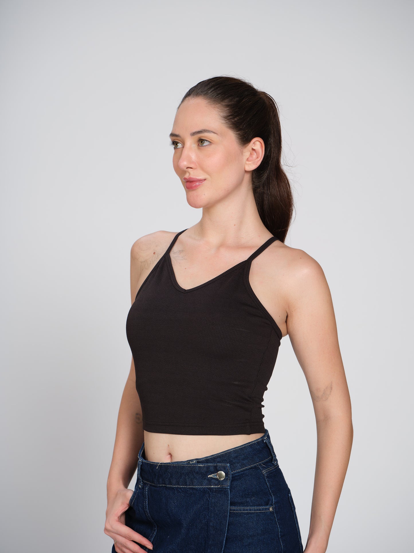 Munns & Mars Womens Casual Wear Spaghetti Strap Tank Top
