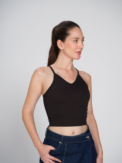 Munns & Mars Womens Casual Wear Spaghetti Strap Tank Top