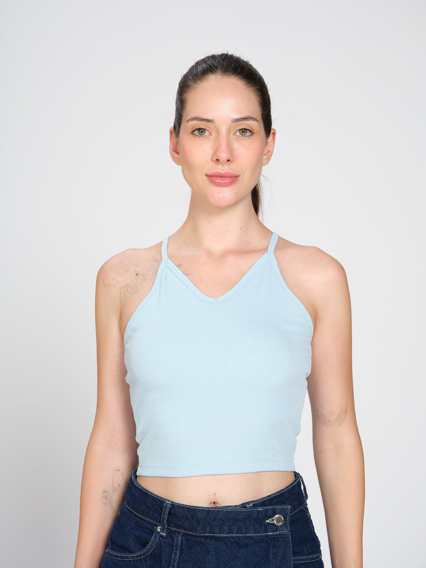 Munns & Mars Womens Casual Wear Spaghetti Strap Tank Top