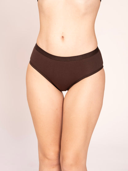 Munns & Mars Womens Cotton Mid Waist Hipster Panty Pack Of 3
