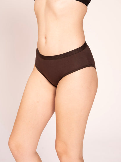 Munns & Mars Womens Cotton Mid Waist Hipster Panty