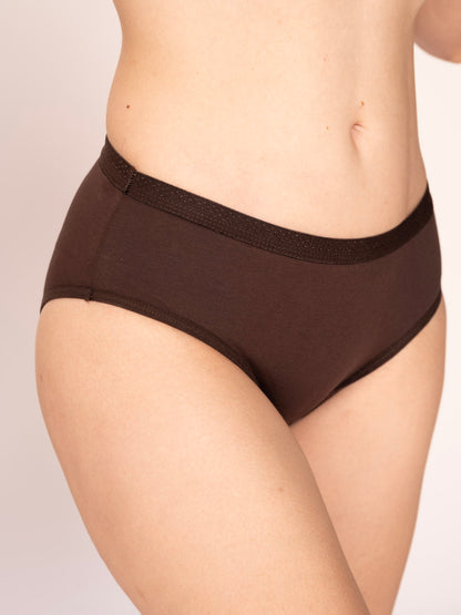 Munns & Mars Womens Cotton Mid Waist Hipster Panty