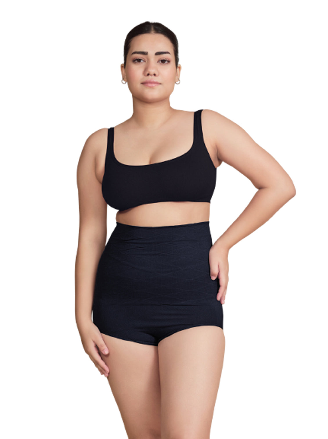 Black Tummy Tucker Brief for Women