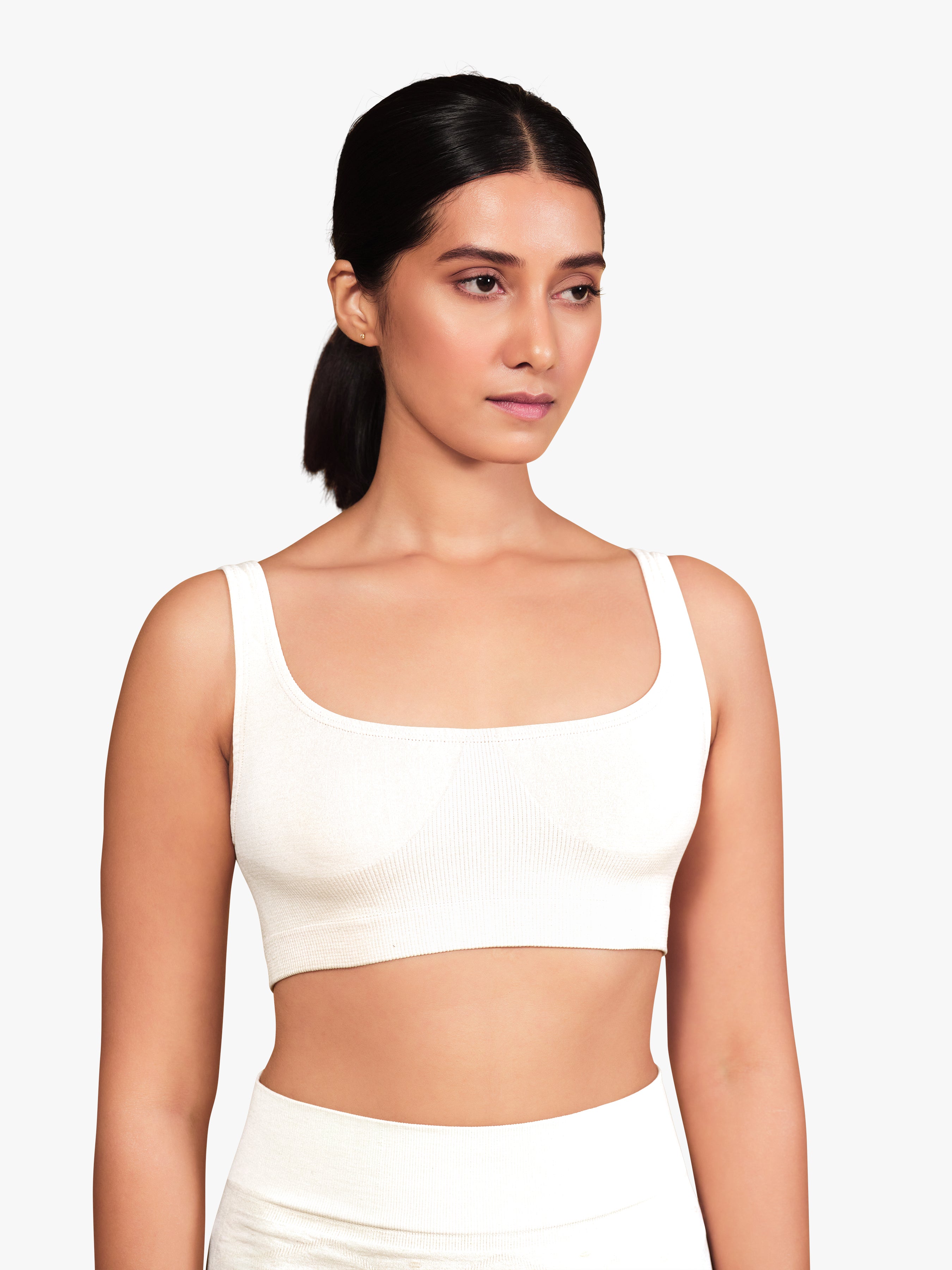 WHITE T Shirt Bra