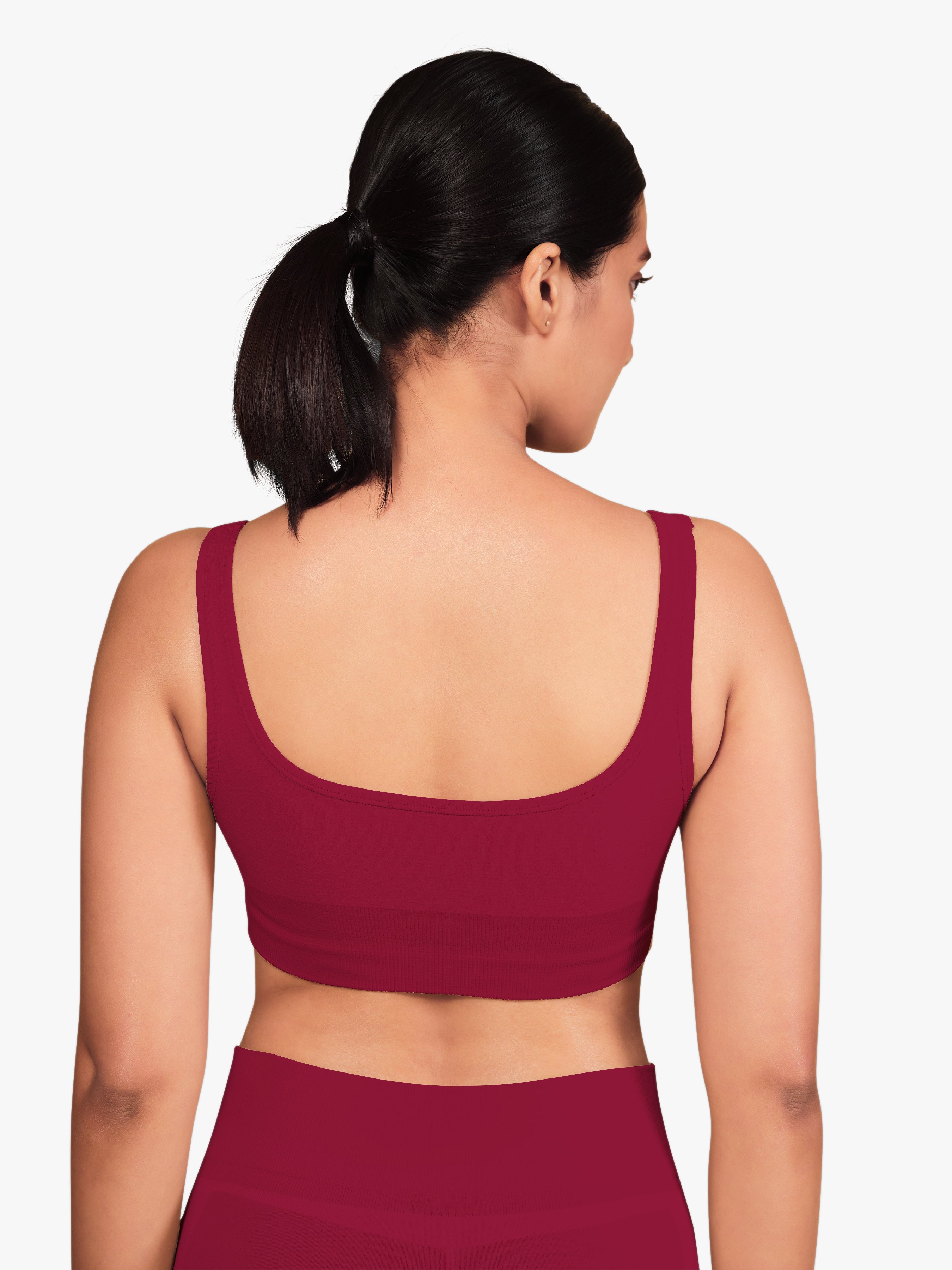 MAROON Non Padded Cami Bra