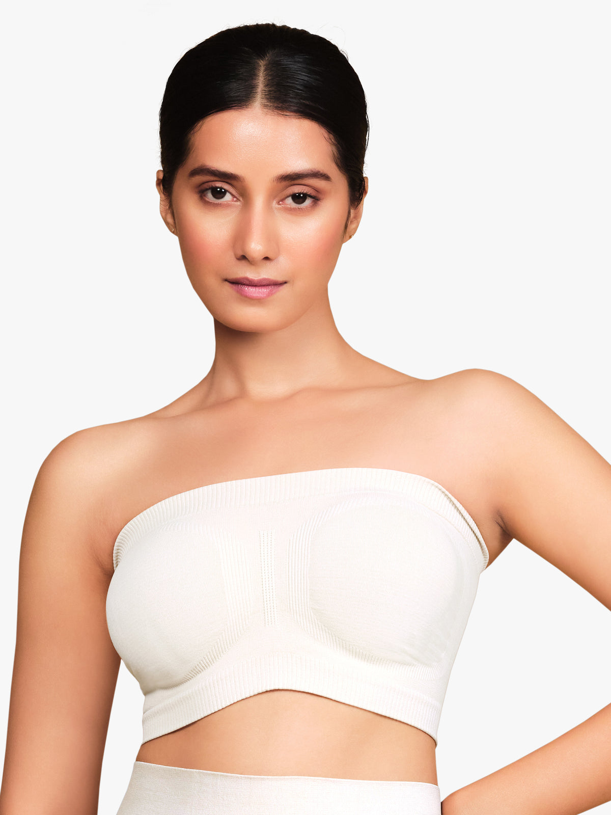 WHITE tube bra top